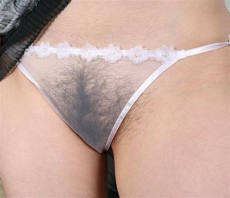 White See Through Panties Hairy Pussy XXX Sex Photos