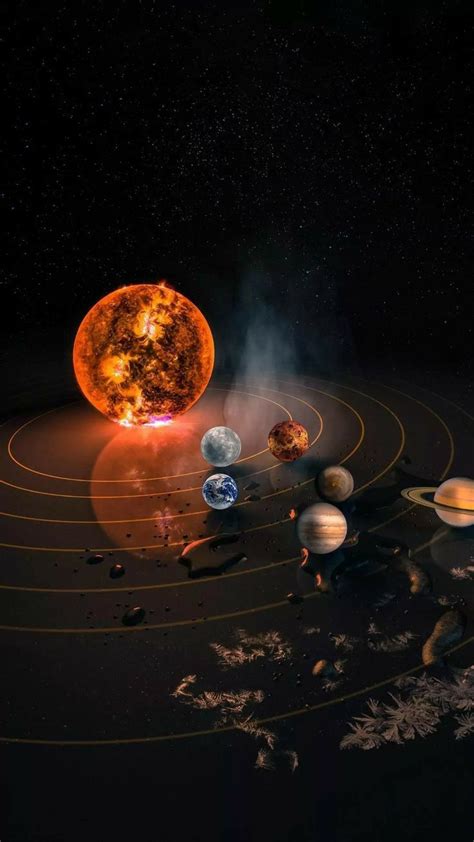 An Artists Rendering Of The Solar System