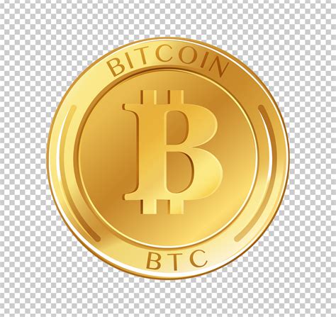 Bitcoin Münze Auf Transparentem Hintergrund 293344 Vektor Kunst Bei