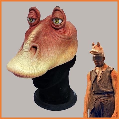 star wars ep 1 the phantom menace jar jar costume head — production treasures