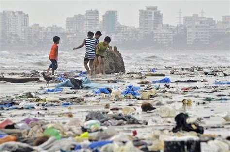 Despite 50000 Kg Of Trash Being Cleared Mumbais Juhu Beach Remains