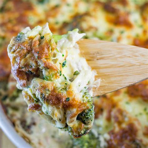 You may have to stir it to get milk on everything. Keto Chicken Broccoli Casserole with Cheese Recipe | My ...