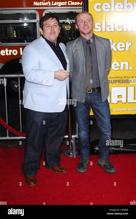 Nick Frost Simon Pegg At Arrivals For Paul Premiere Graumans Chinese