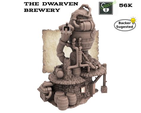 Warmaster Sceneryterrain Dwarven Brewery 10mm Scale Resin Models Etsy