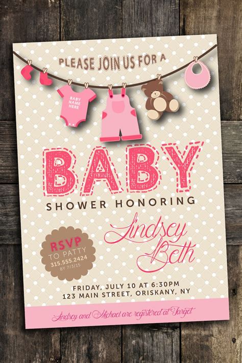 Custom Baby Shower Invite Personalized Digital File Boy Girl Etsy