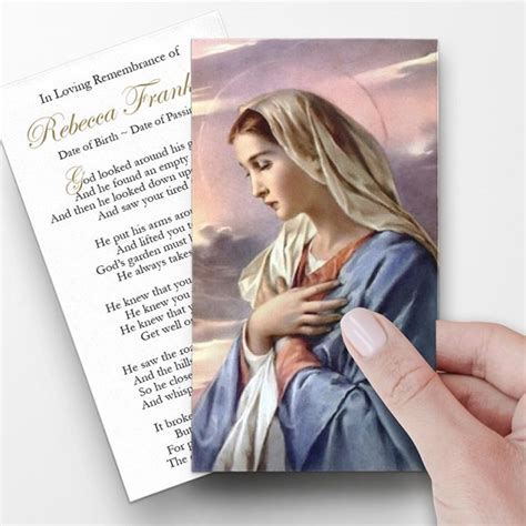 Catholic Prayer Cards ⋆ Funeral Program Template