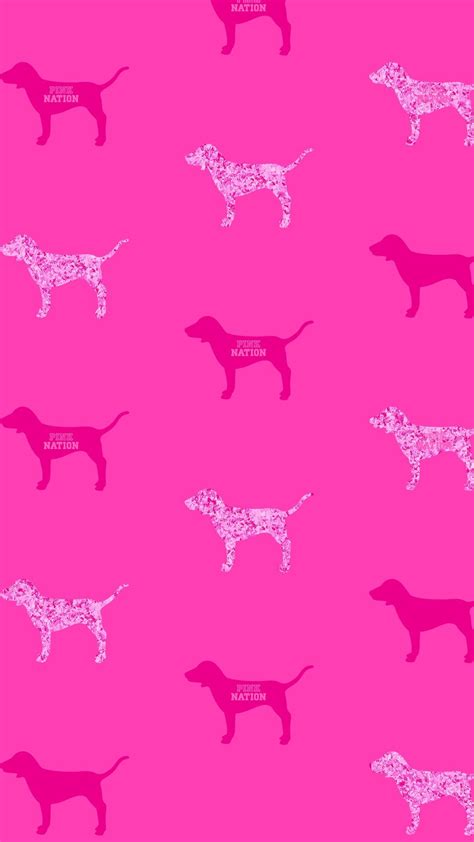 Victoria Secret Pink Vspink Dog Print Wallpaper Iphone Background 2018