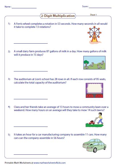 Multiplication and division word problems: Multiplication word problems | Word problems ...