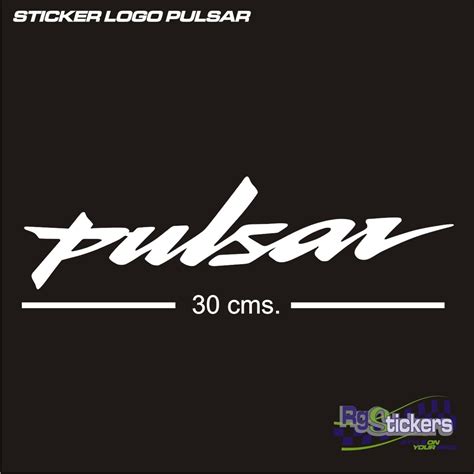 Sticker Logo Pulsar 30cms Ancho Varios Colores 5900 En Mercado Libre