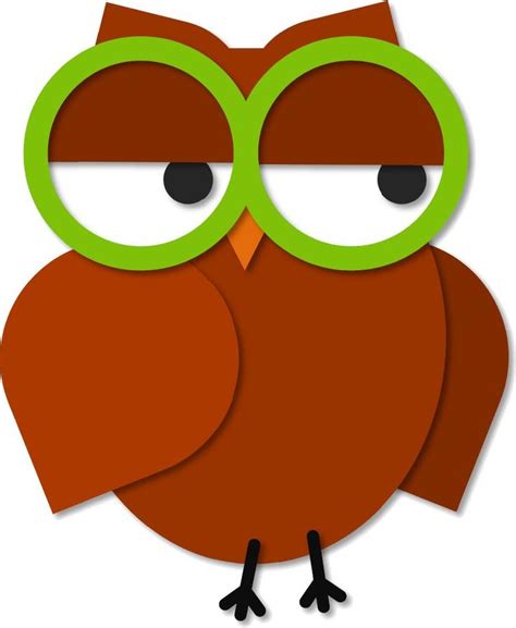Owl With Glasses Owl Animal Clipart Clip Art