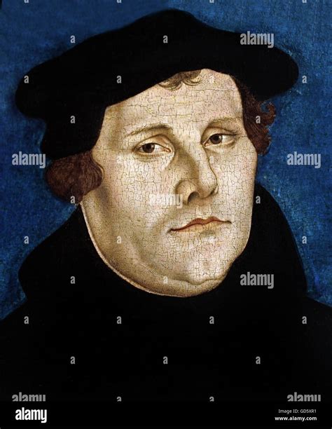 Lucas Cranach Martin Luther High Resolution Stock Photography And