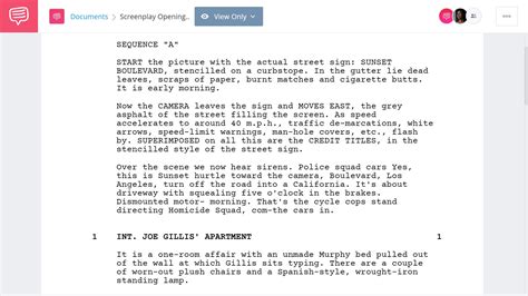 Screenplay Opening Scene Examples Ways To Begin A Script