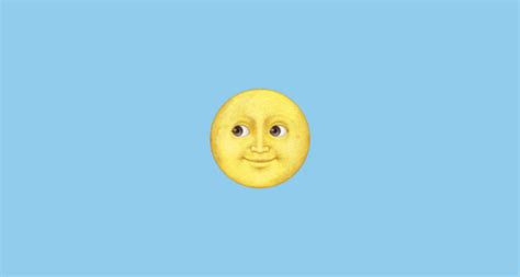 🌝 Full Moon Face Emoji On Apple Ios 93