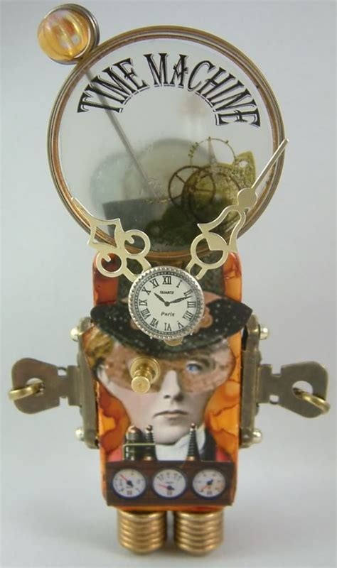 Artfully Musing Steampunk Time Machine Domino Book Domino Art