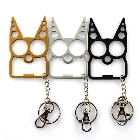 The design has been around for years, but the technology has gotten better. STAY SAFE Self Defense Keychain - Aluminum Alloy Cat Key Ring