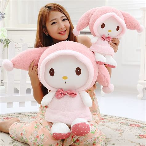 Super Cute Plush Rabbit Doll Big 1pc 35cm55cm Lovely Pink Rabbit Toy