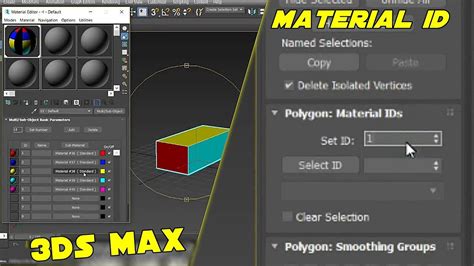 3ds Max How To Use Material Id Tutorial Apply Multiple Materials