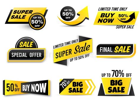 Sale Banners Special Offer Banner Low Price Tags And Super Sale