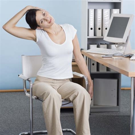 10 Easy Desk Stretches To Help You De Stress At Work Bevi