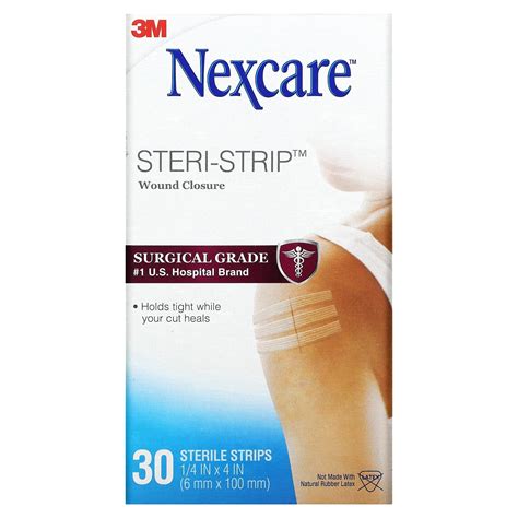 Nexcare Steri Strip Wound Closure 30 Sterile Strips