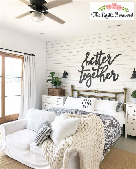 Fabulous Farmhouse Shiplap Wall And Metal Bed — Homebnc