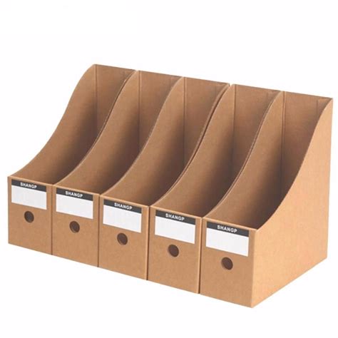 5 Pack Cardboard File Storage Boxes Muebles Para Papeleria Organizar