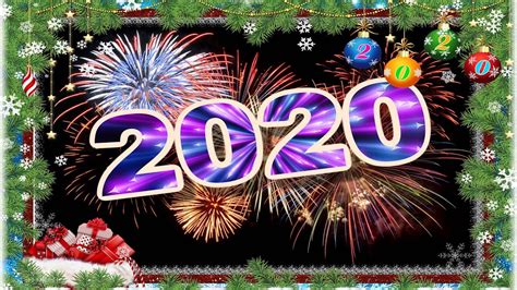 Happy New Year 2020 Celebration With Fireworks New Year 2020 Youtube
