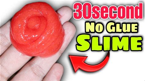 30 Second No Glue Slime👅🎧how To Make Slime In 30 Seconds At Home How To Make Slime Without Glue