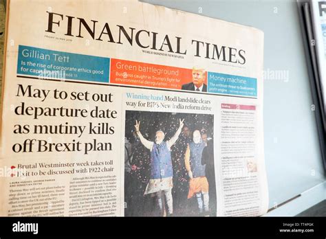 Financial Times front page headline newspaper headlines article 