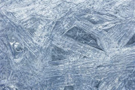Macro Closeup Of Clear Ice Crystals Stock Photo Image Of Winter