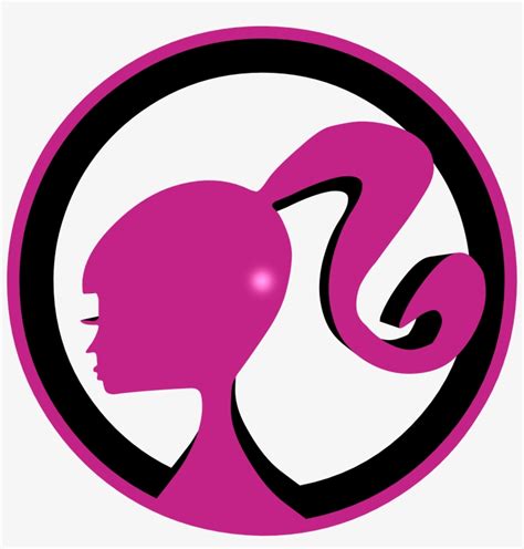 Barbie Pink Logo Images Png Barbie Head Symbol Logo De Barbie Png