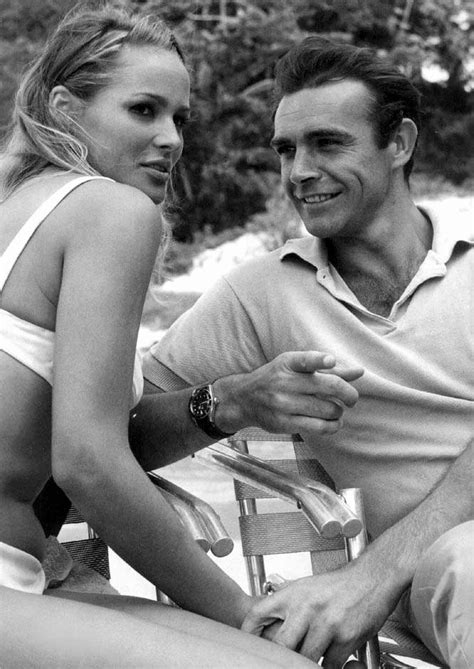 Ursula Andress And Sean Connery Dr No 1962 James Bond Movies