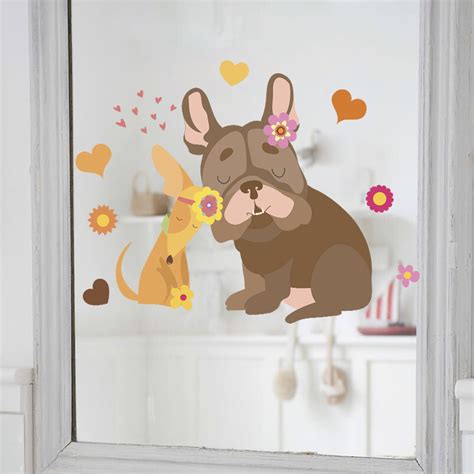 Diy Puppy Love Wall Stickers Couple Room New House Living Room