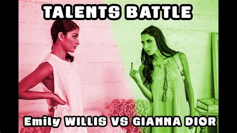 Talents Battle Emily Willis Vs Gianna Dior Youtube