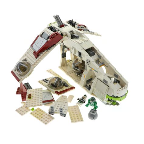 1x Lego Set Star Wars Republic Gunship 75021 Vergilbt Unvollständig