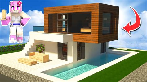 C Mo Hacer Una Casa Moderna Residencial En Minecraft Tutorial En