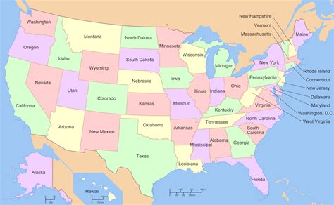 Picture Of The Map Of The United States Of America Carla Cosette
