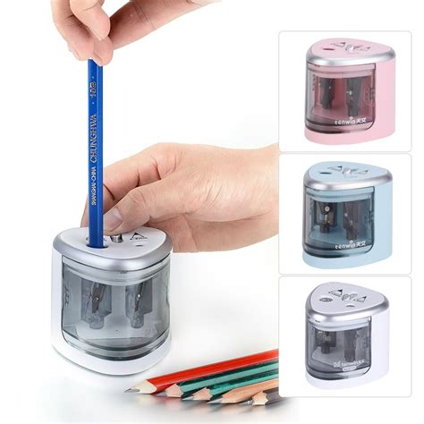 Tenwin Automatic Electric Pencil Sharpener Battery Operated With 2