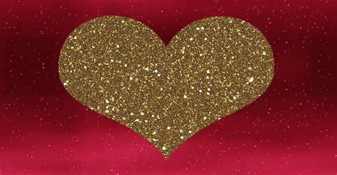 Gold Heart Glitter Animated  560×292 Love Heart  Love 