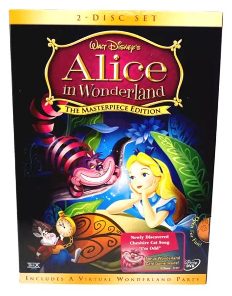 Alice In Wonderland 2004 2 Dvd Set The Masterpiece Edition Sealed