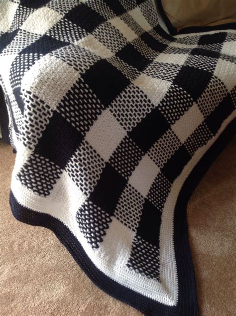 Gingham Plaid Crochet Blanket Pattern Wikifurniture
