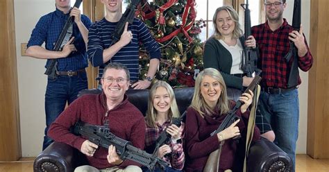 Santa Please Bring Ammo Kentucky Congressman Tweets Christmas Photo With Family Brandishing