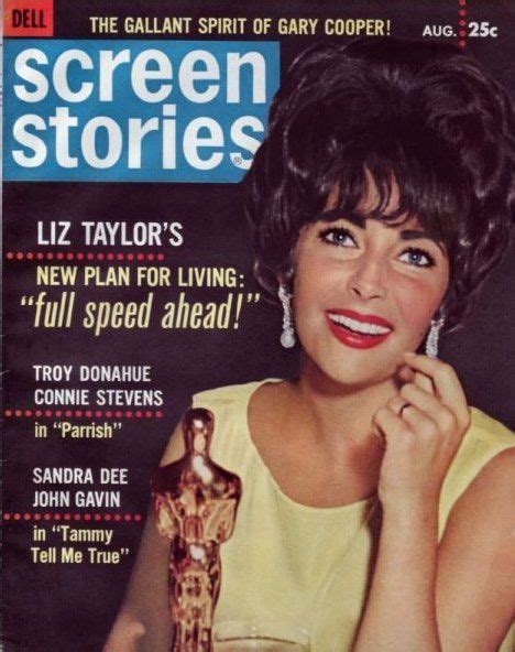 Elizabeth Taylor Screen Stories Magazine United States August 1961