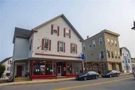 Historic Commercial Building Newmarket Nh Usa Editorial Stock Image