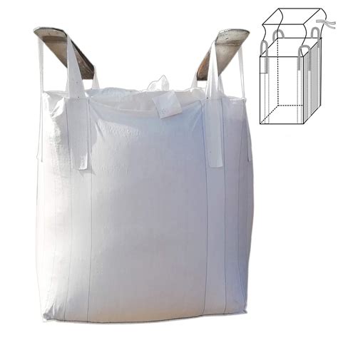 Secbolt Fibc Bulk Bag 1 One Ton Bag 35l X 35w X 43h 2200lbs Swl