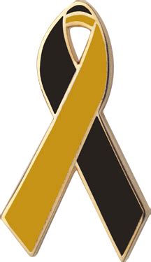 Black and Gold Awareness Ribbons | Lapel Pins | Personalized Cause | Awareness ribbons, Pink ...