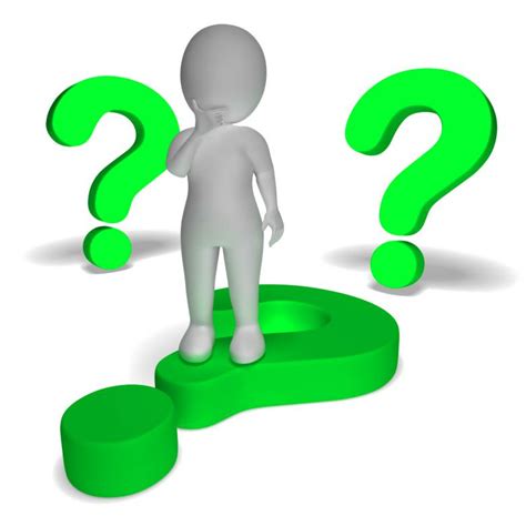 Question Marks Around Man Showing Confusion And Unsure Free Stock