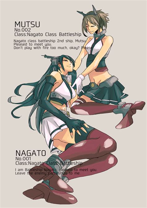 Nagato And Mutsu Kantai Collection Drawn By Asukajunerabitts