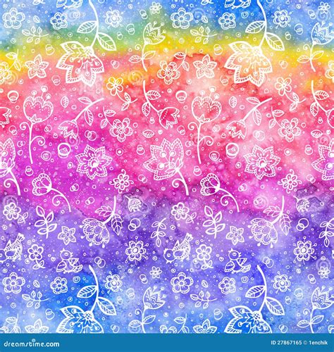 Abstract Watercolor Seamless Pattern Stock Illustration Illustration