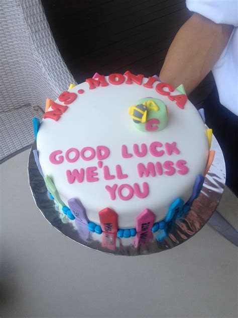 Check spelling or type a new query. Teacher farewell cake, individual class names around the ...